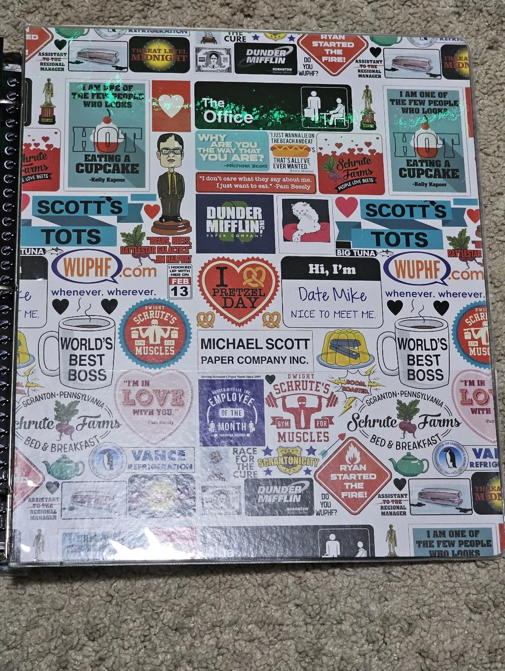 New! The Office Dunder Mifflin Memorabilia Bundle - Binder / Folder / Notebook
